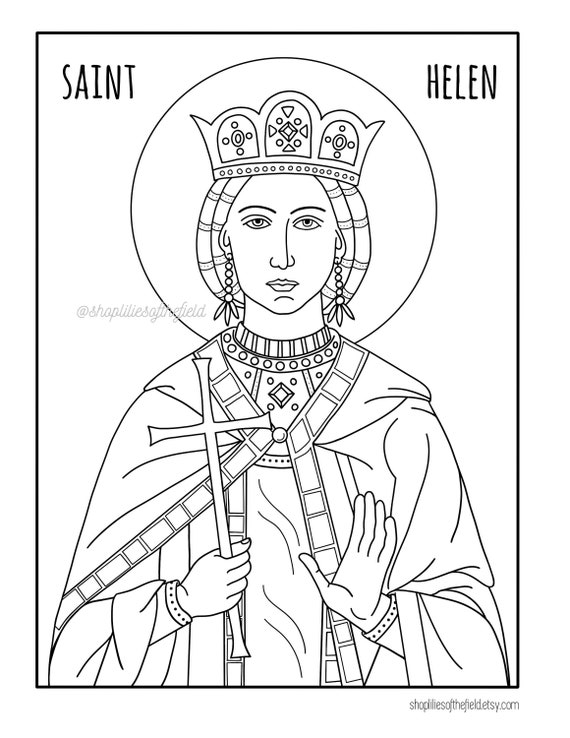 St helen icon coloring page