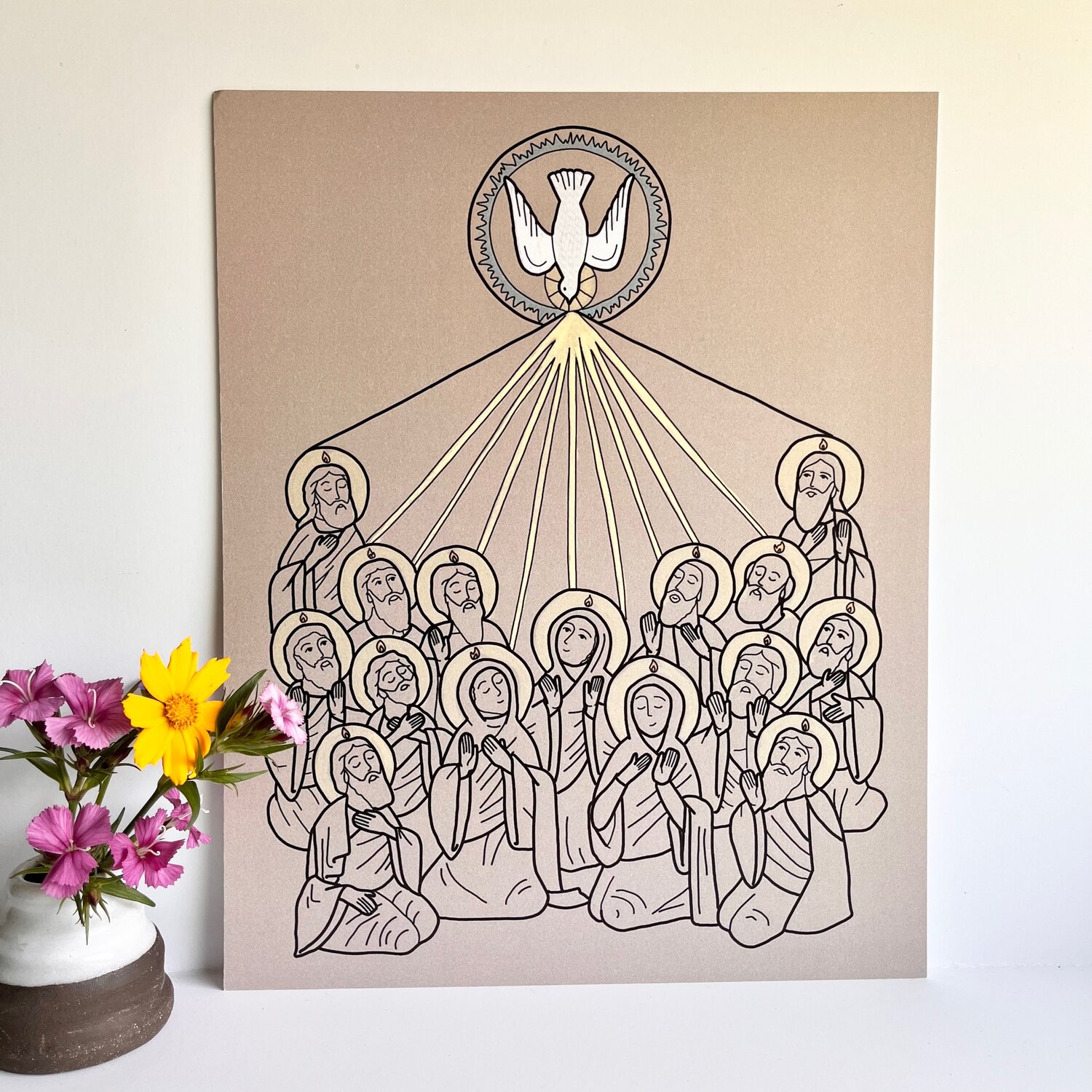 Pentecost by the green paintbrush â draw near designs