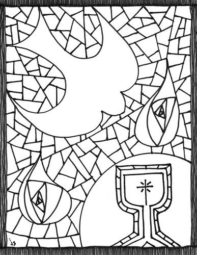 Pentecost coloring page â stushie art