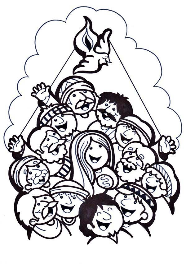 A feast for follower of jesus in pentecost coloring page color luna coloring pages pentecost coloring pictures