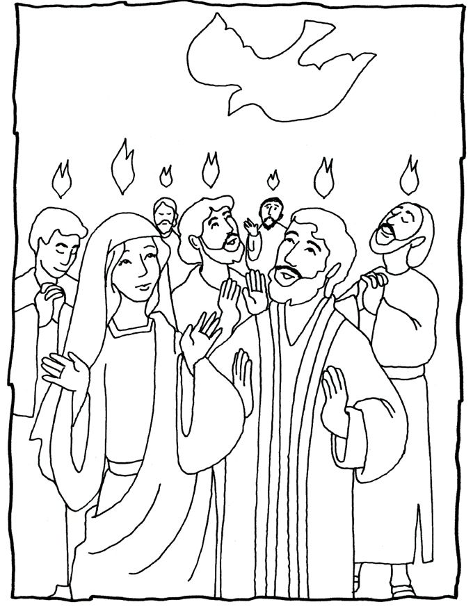 Pentecost coloring pages pentecost bible coloring pages bible coloring sunday school coloring pages