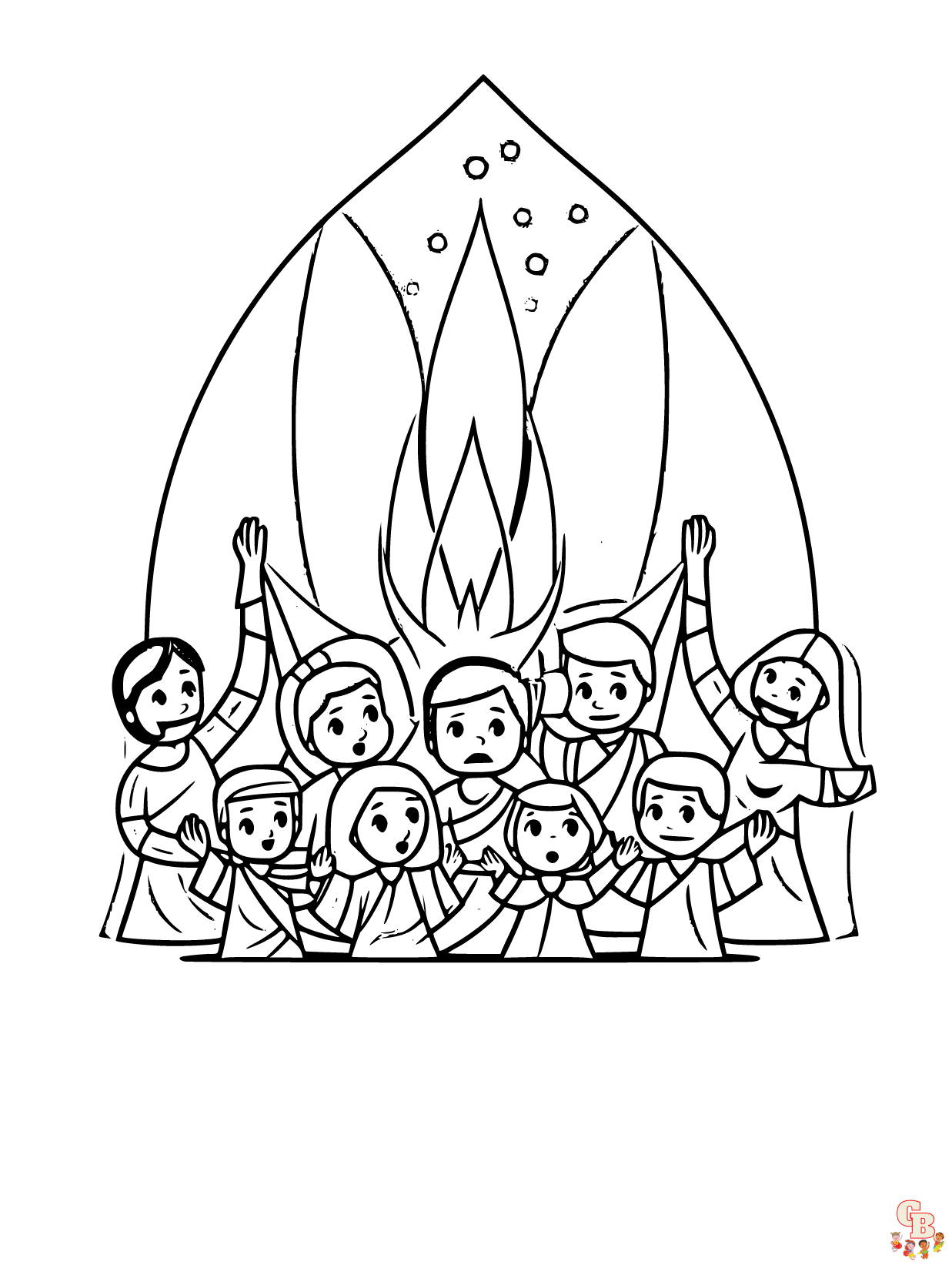 Discover with engaging pentecost coloring pages