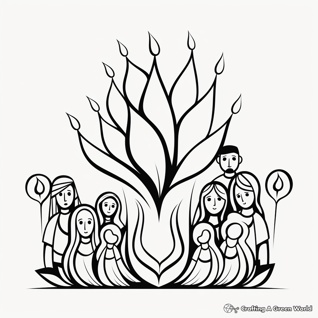 Pentecost coloring pages