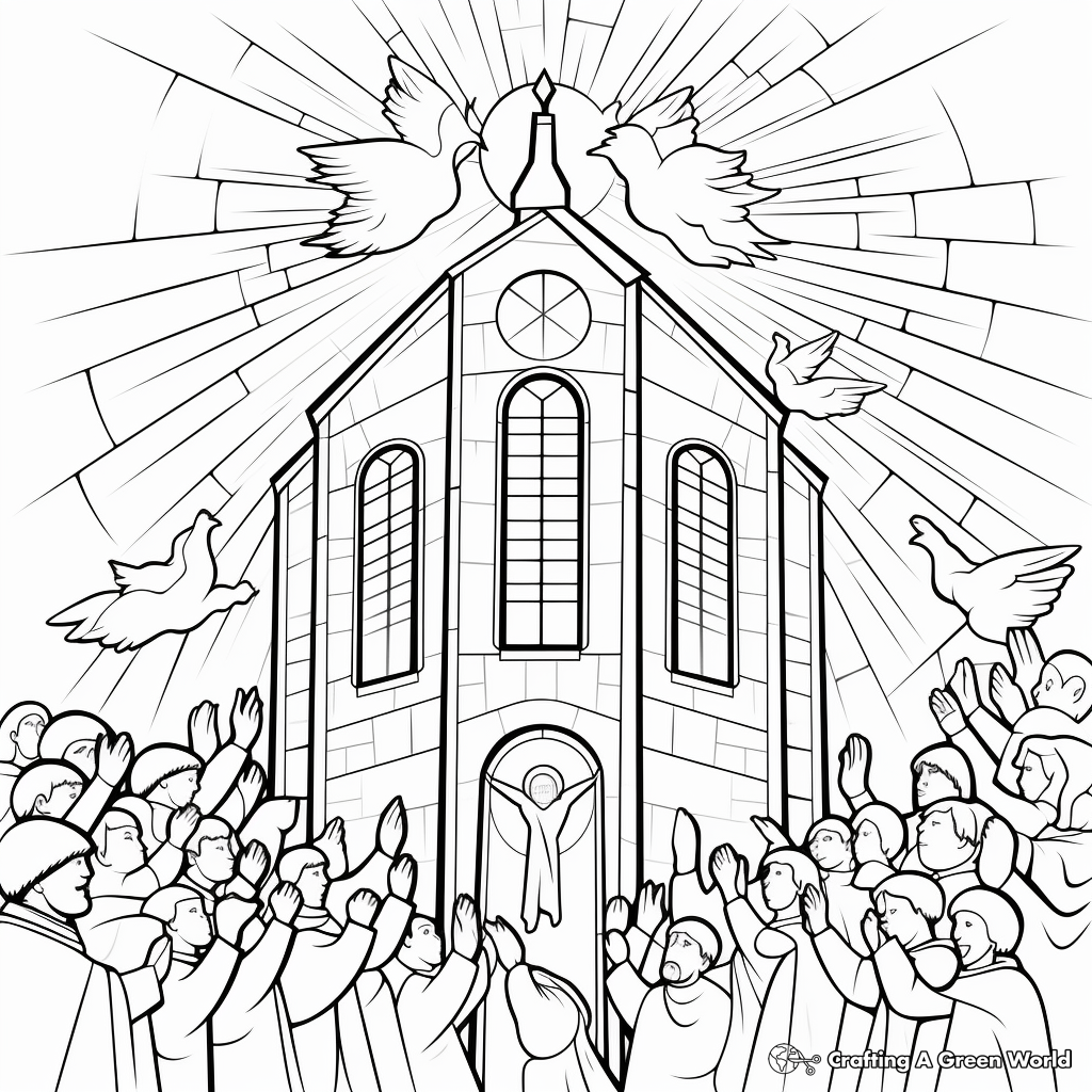 Pentecost coloring pages