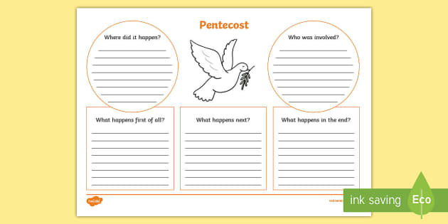 Pentecost worksheet teacher