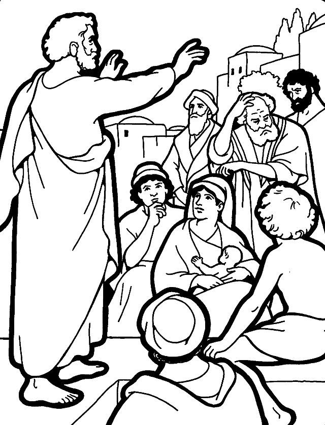 Free color pages the apostle peter