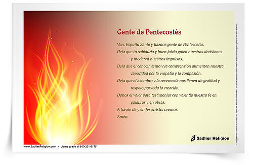 Actividades de pentecostes para ninos