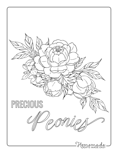 Free flower coloring pages for kids adults