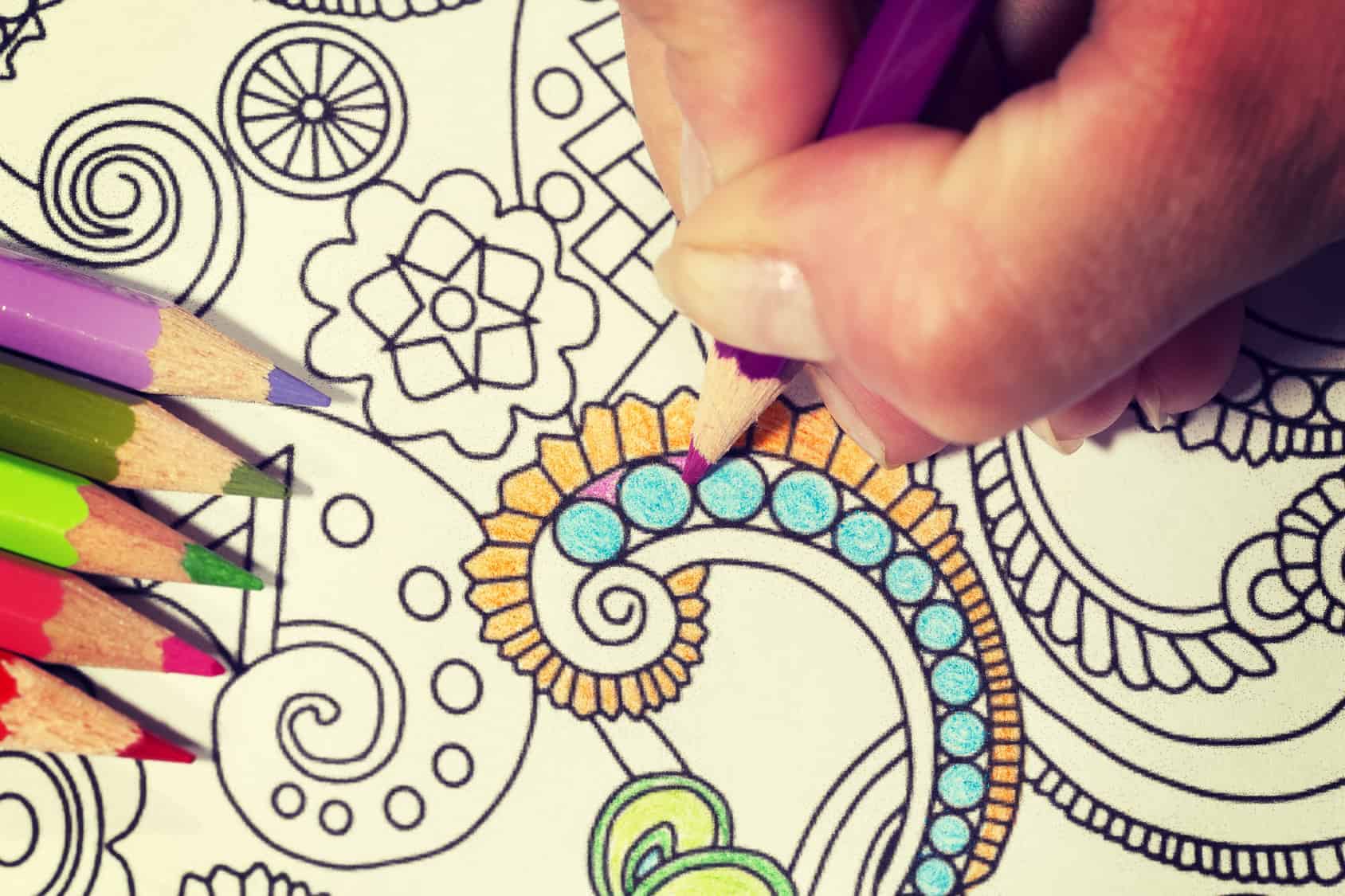 These printable abstract coloring pages relieve stress and help you meditate