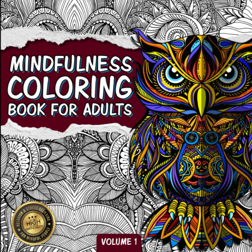 Mindfulness coloring book for adults zen coloring ana