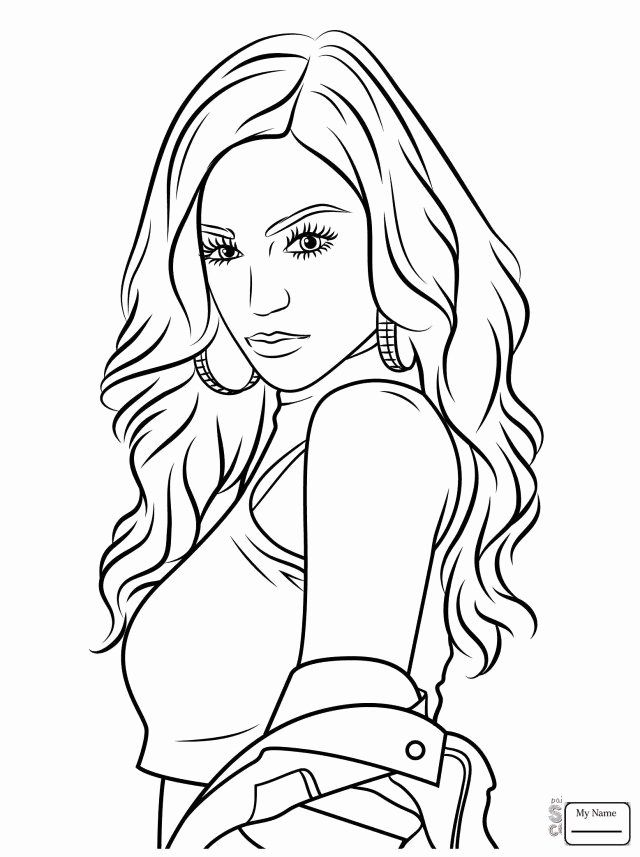 Coloring page with people