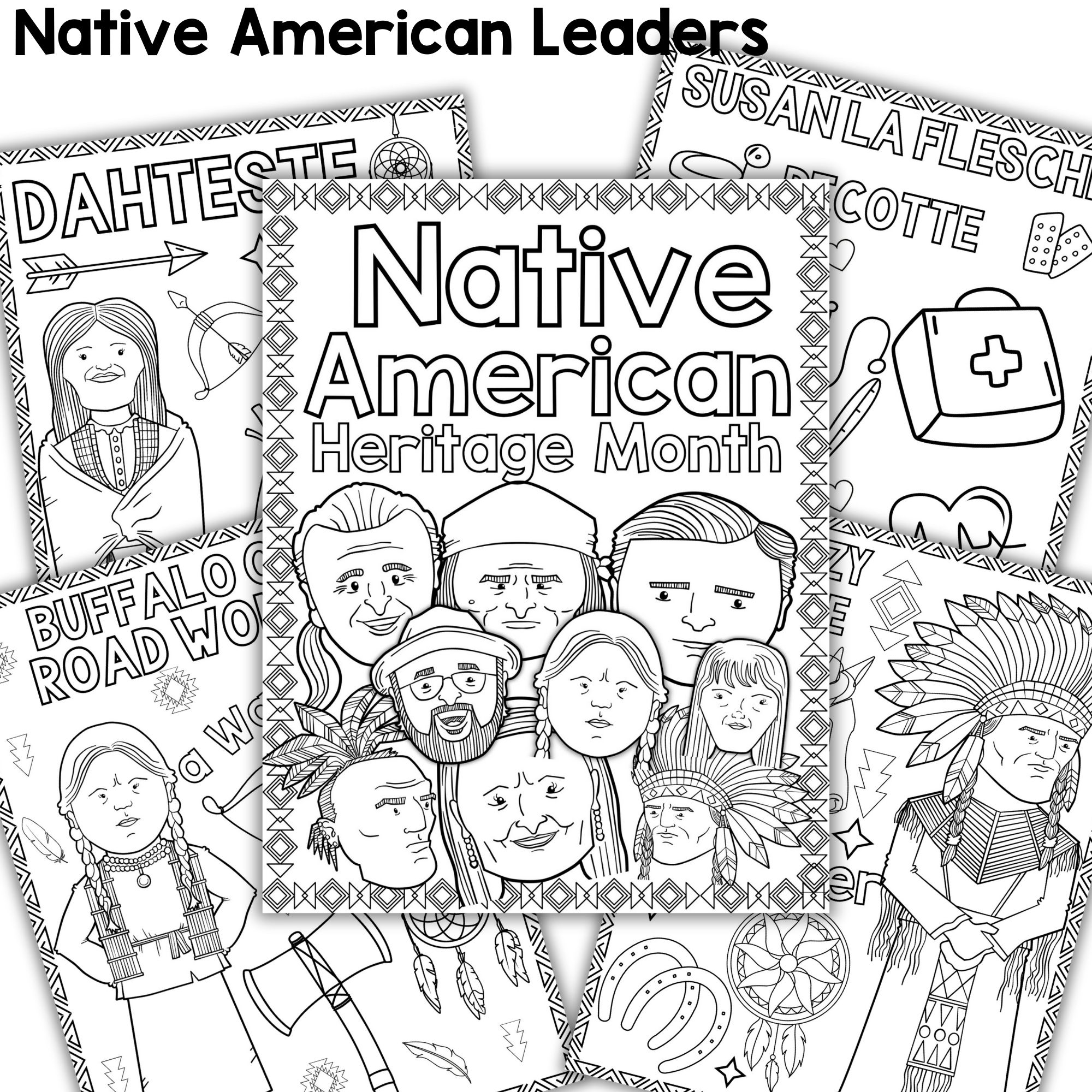 Native american icons coloring sheets indigenous people coloring pages made by teachers