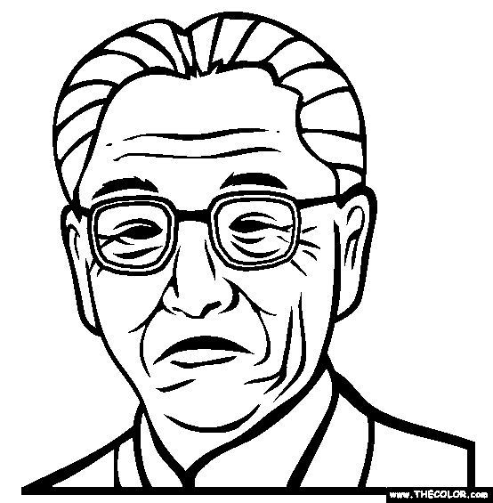 Faous historical figure coloring pages