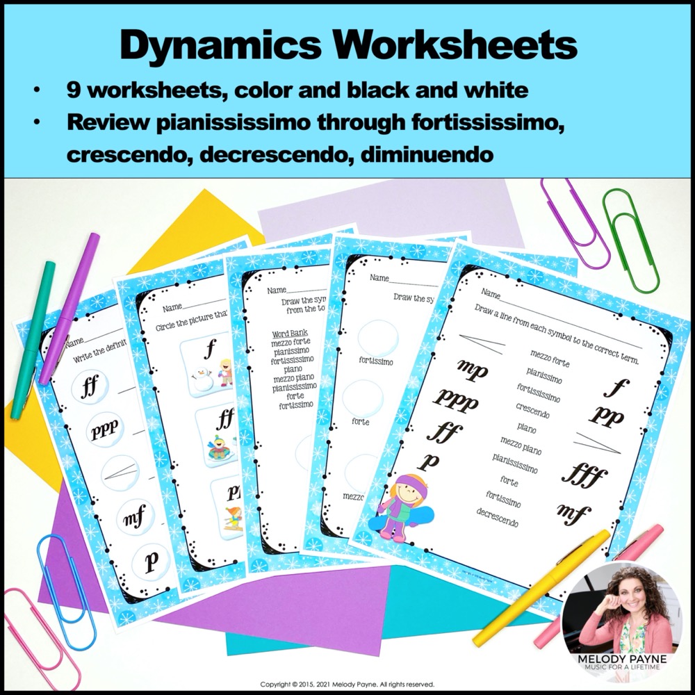 Winter dynamics activities for music students