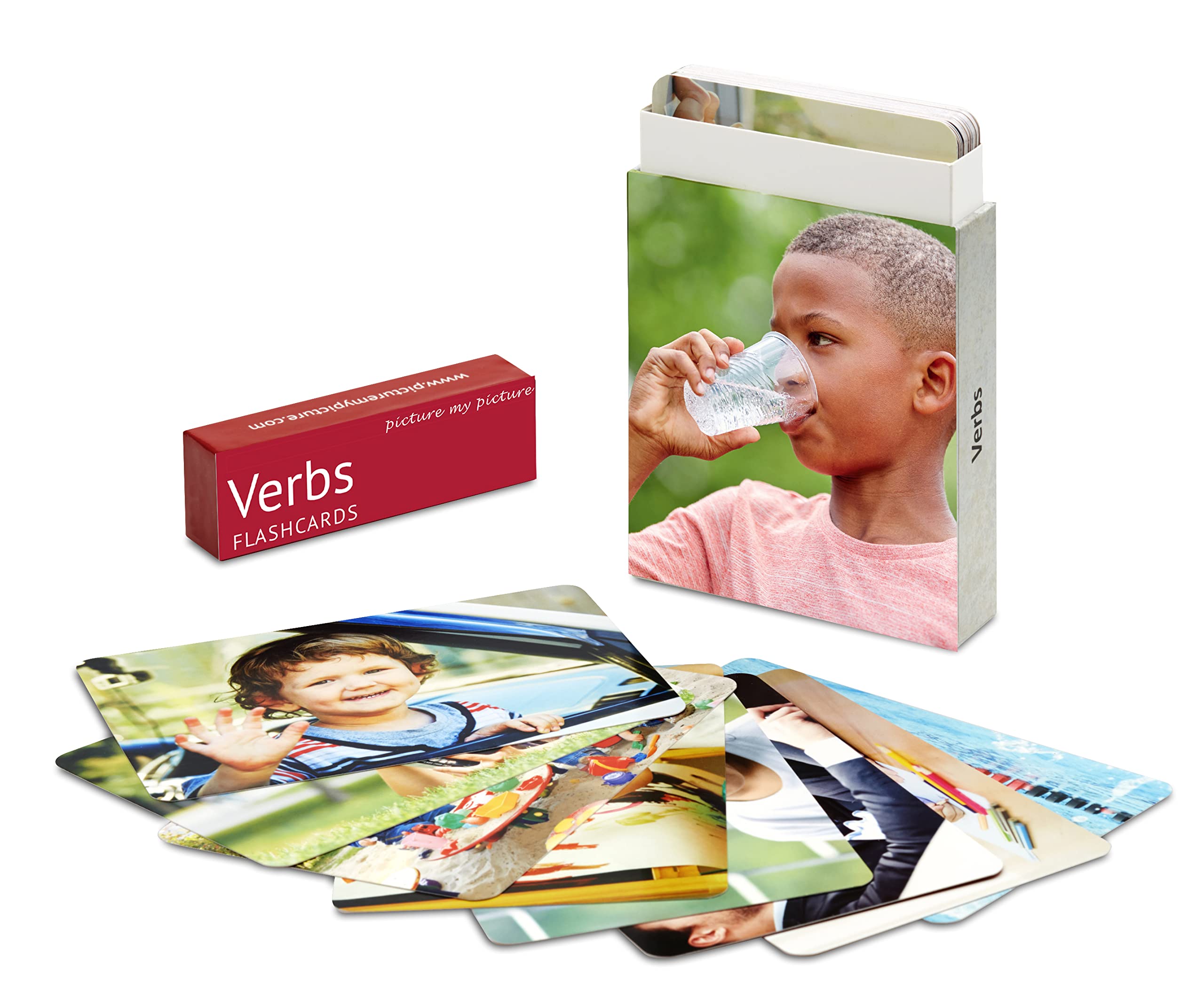 Picture my picture verbs flash cards action language development educational photo cards speech therapy materials and esl materials toys games