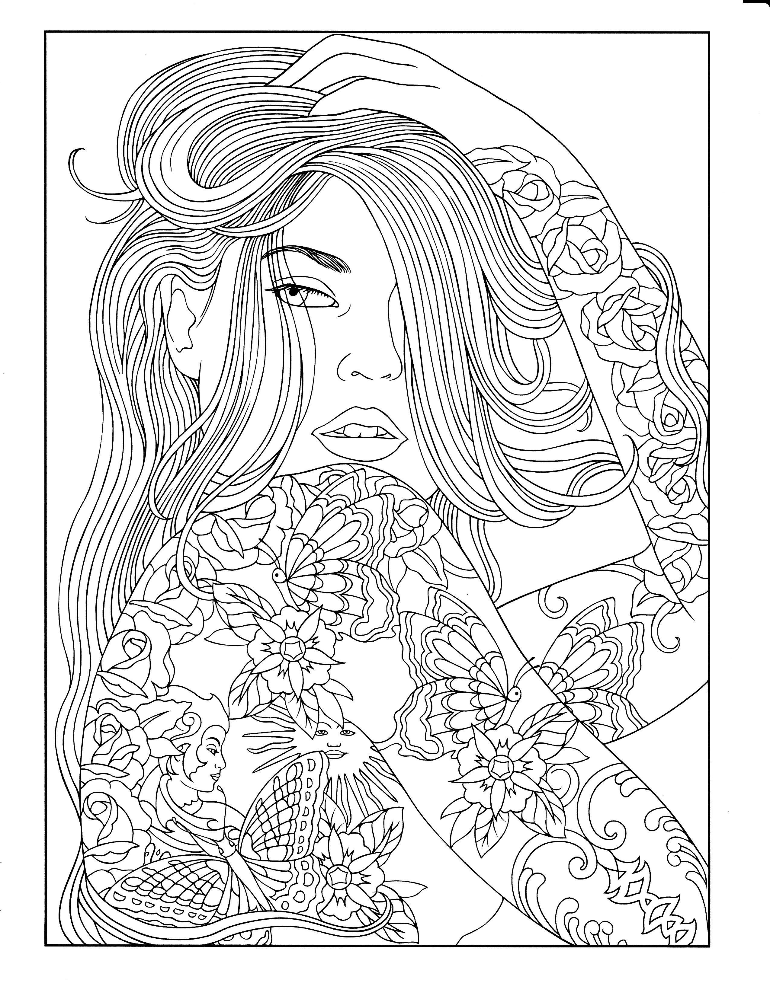 Printable coloring page â people coloring pages mandala coloring pages animal coloring pages