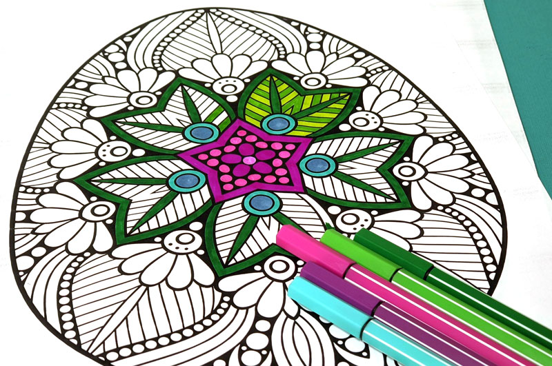 Easter adult coloring pages