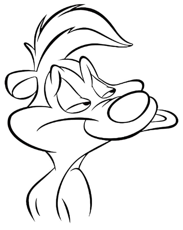 Pepe le pew coloring page