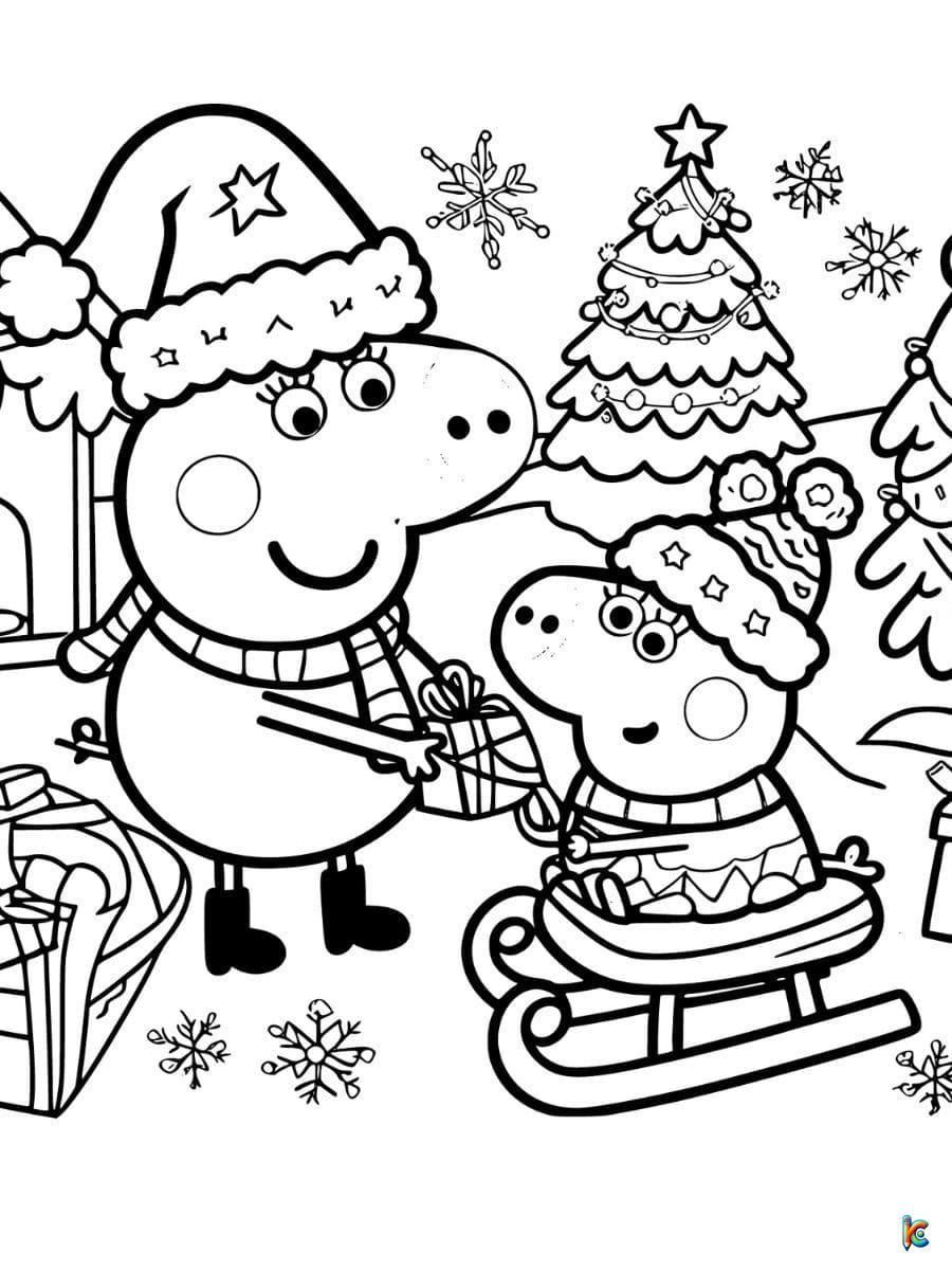 Peppa pig coloring pages â