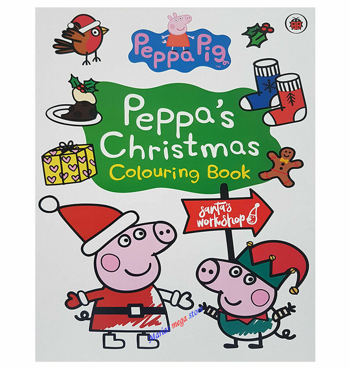 Peppa pig peppas christmas louring book