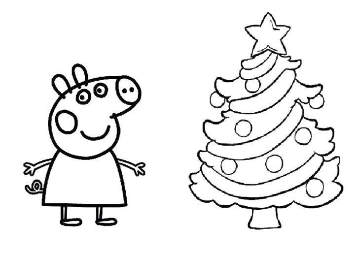 Online coloring pages peppa coloring peppa in the new year peppa pig