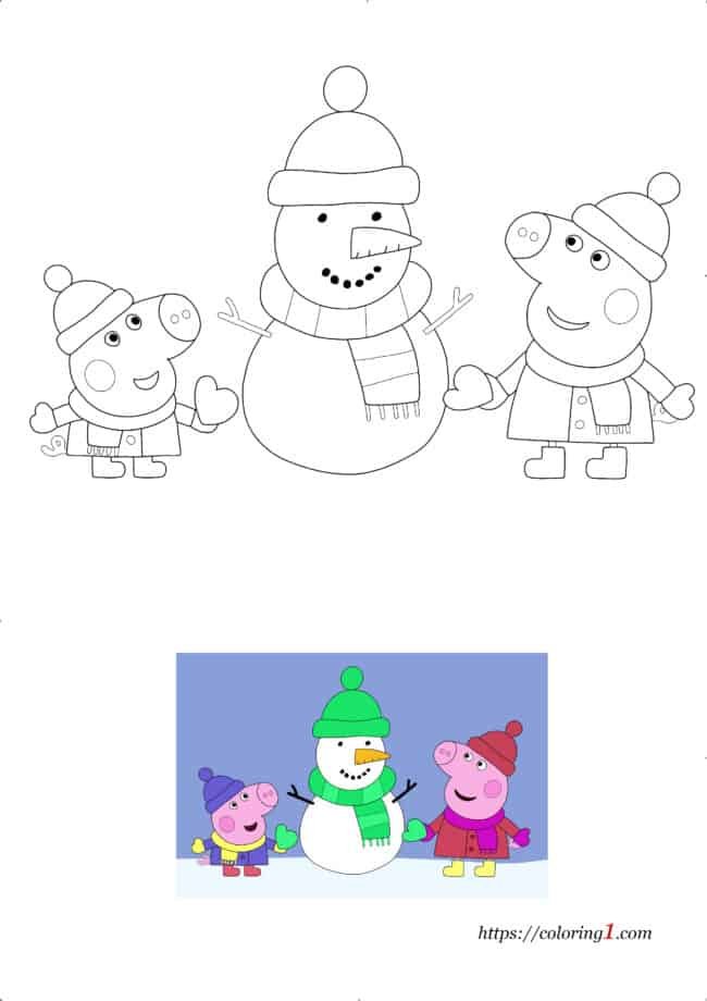 Peppa pig coloring pages