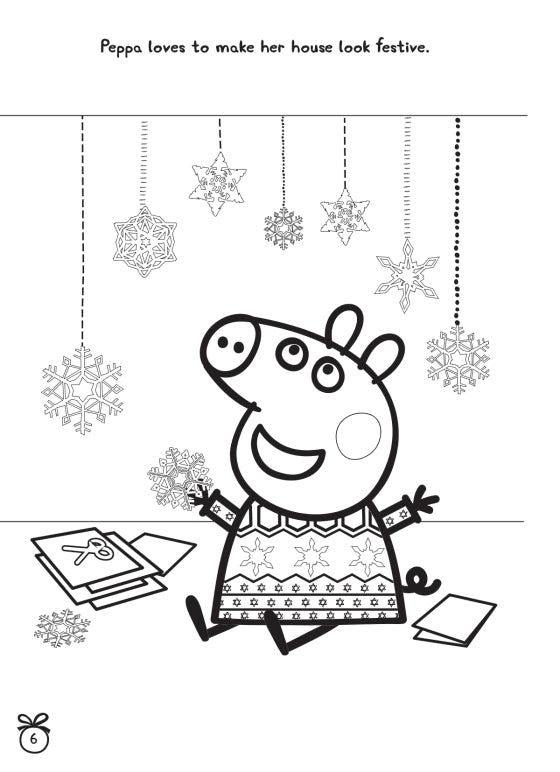 Have a very peppa christmas peppa pig coloring activity book paper â colossal toys inc