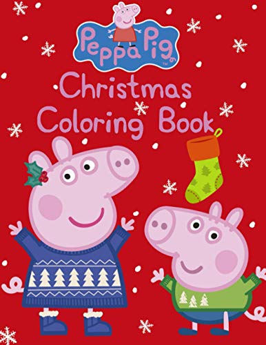 Peppa pig christmas coloring book peppa pig christmas jumbo coloring book for kids and adults amazing high quality by princess colorworld