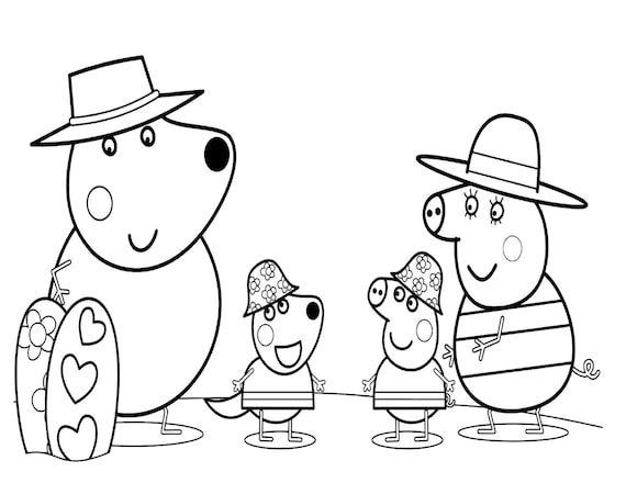 Peppa pig coloring pages