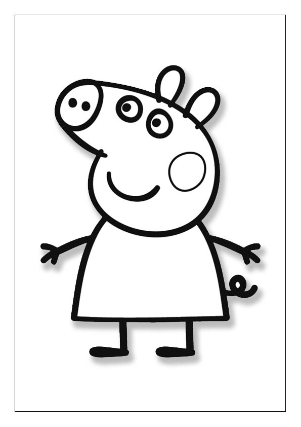 Peppa pig coloring pages printable coloring sheets