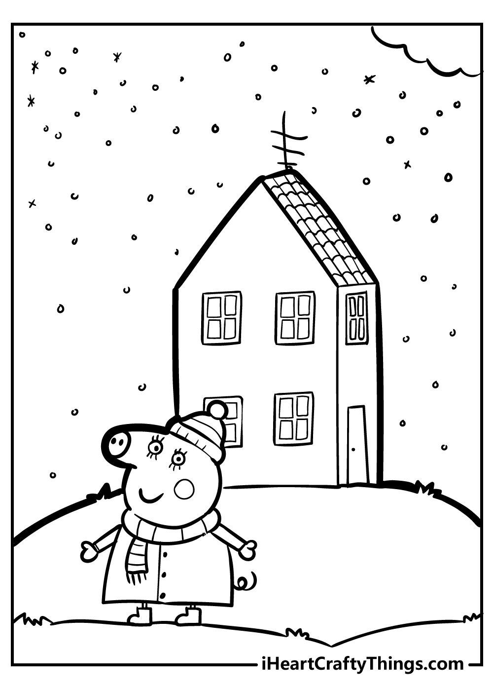 Peppa pig coloring pages free printables