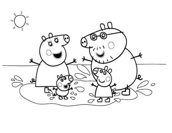 Peppa pig coloring pages