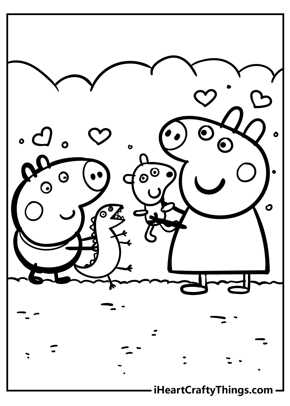 Peppa pig coloring pages free printables