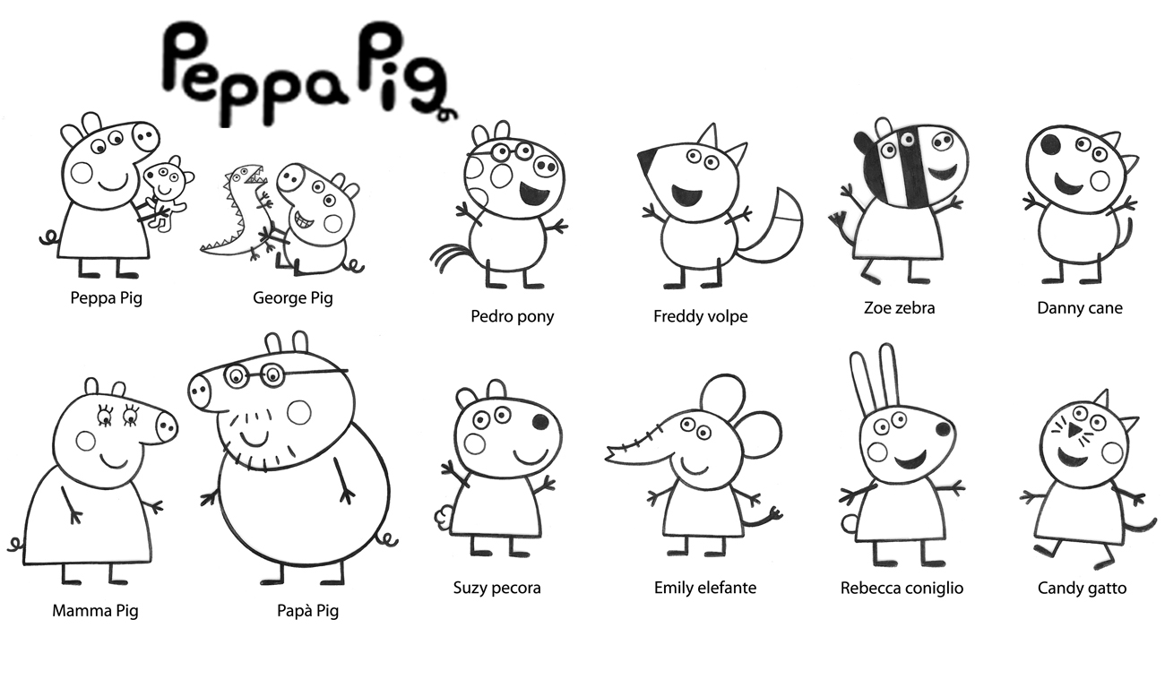 Peppa pig coloring pages