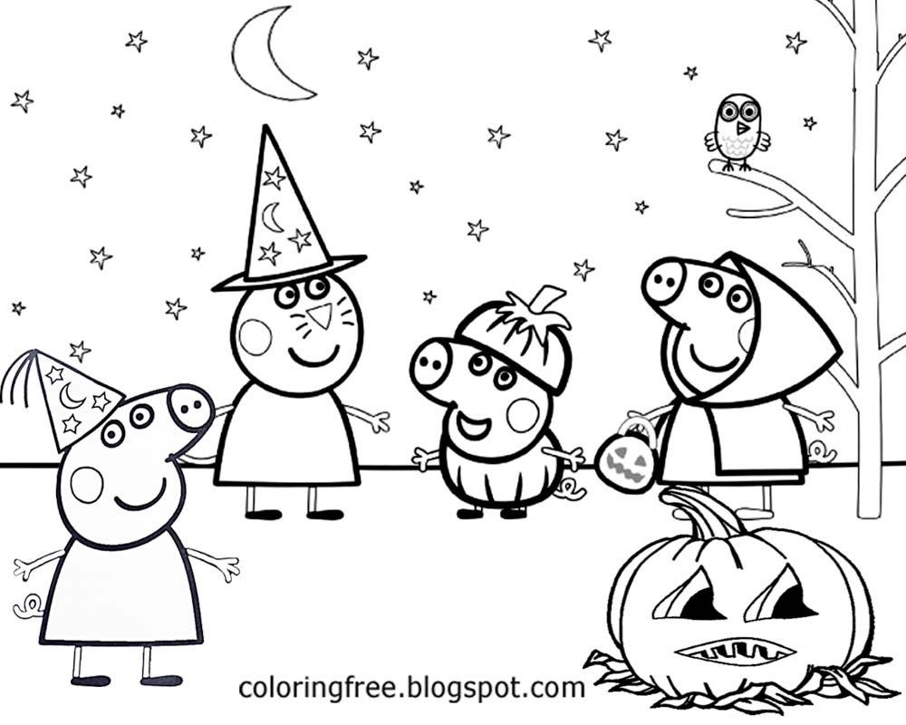 Beautiful photo of free halloween coloring pages