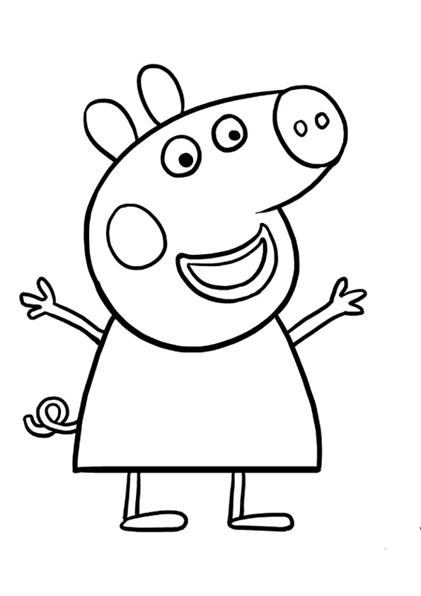 Coloring pages printable peppa pig coloring pages pdf