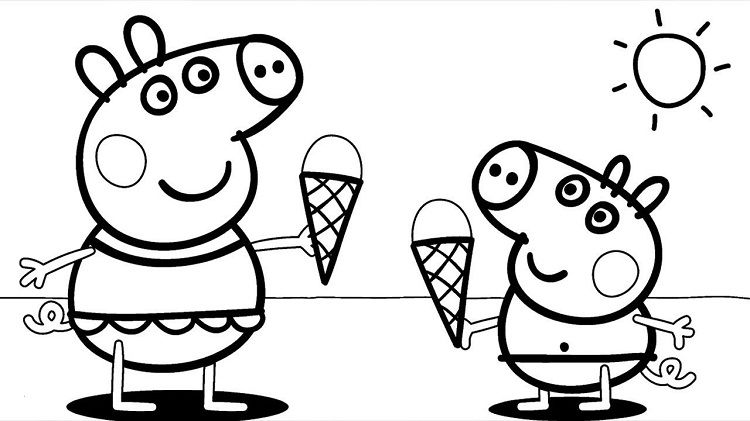 Peppa pig coloring pages pdf peppa pig coloring pages peppa pig colouring cow coloring pages