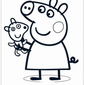 Peppa pig coloring pages printable for free download