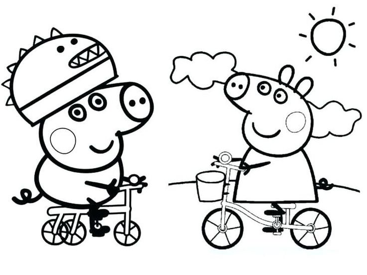 Cute pig coloring pages pdf