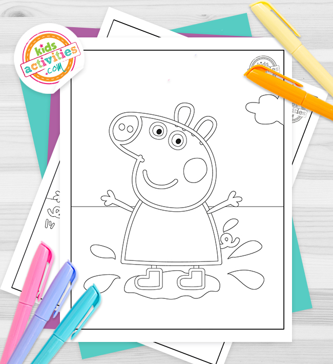 Free printable peppa pig coloring pages kids activities blog