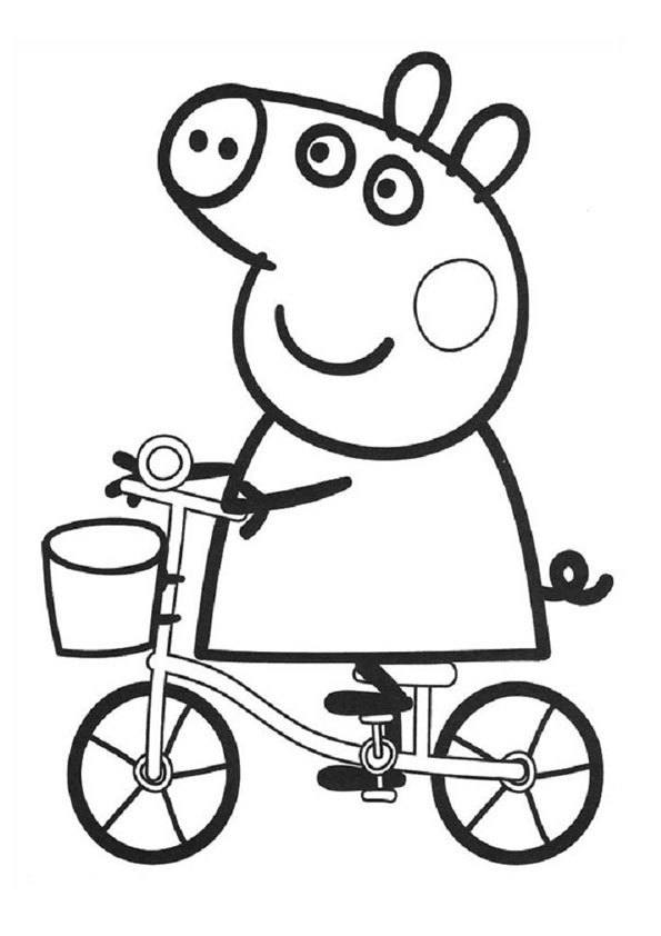 Coloring pages peppa pig coloring pages pdf printable