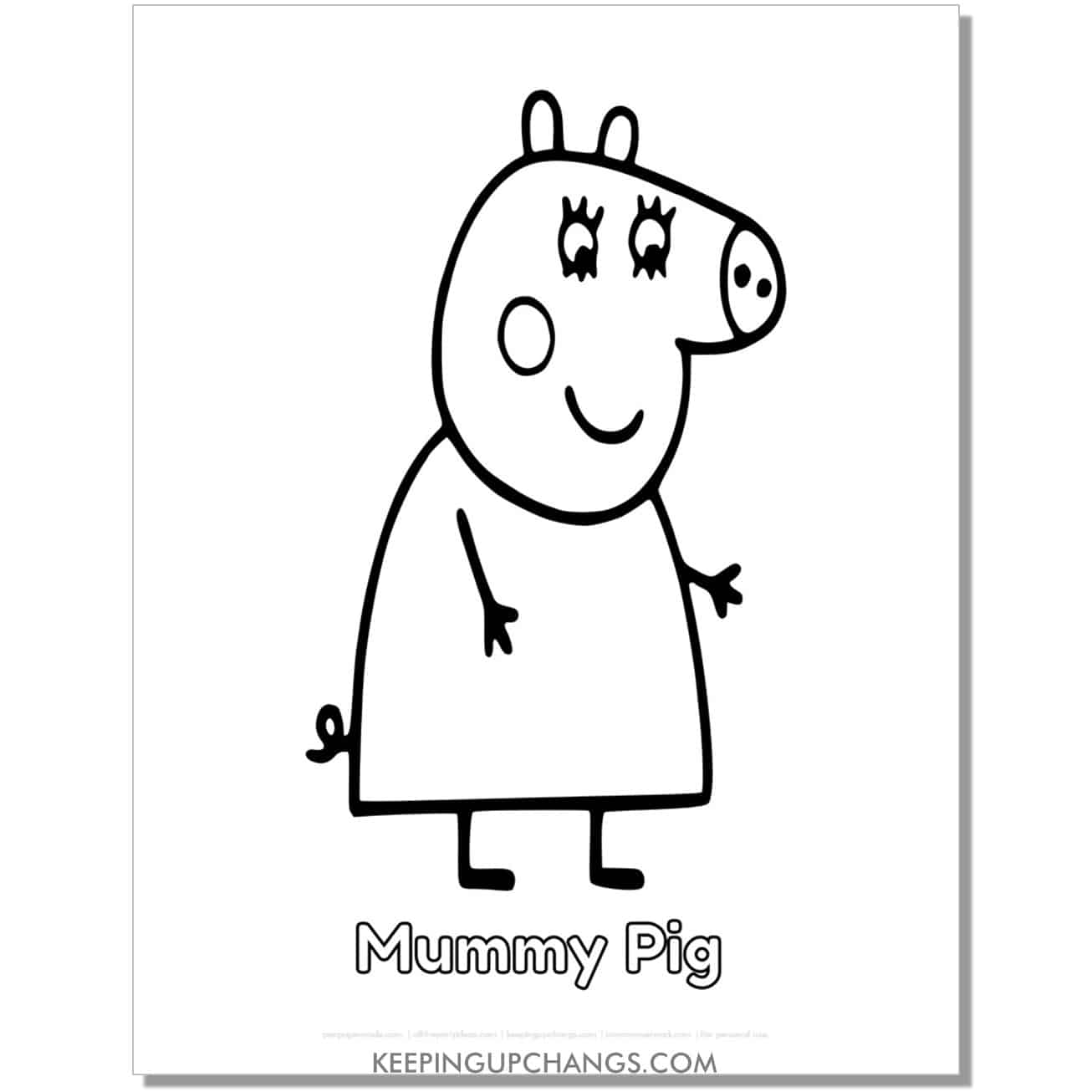 Free peppa the pig coloring pages sheets popular printables