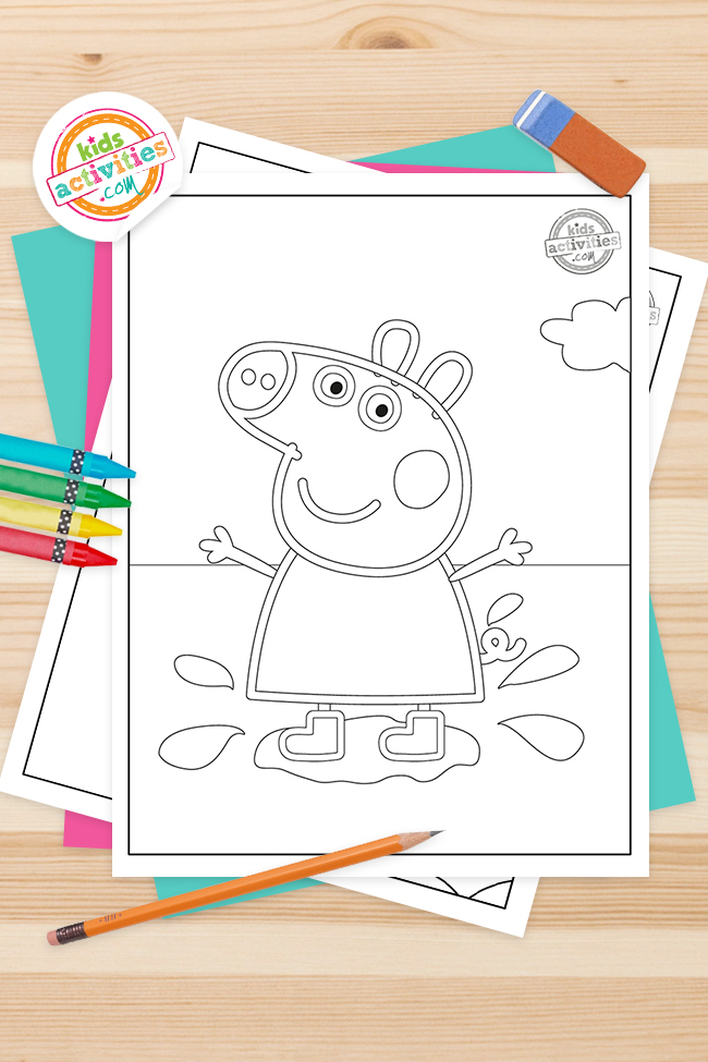 Free printable peppa pig coloring pages kids activities blog