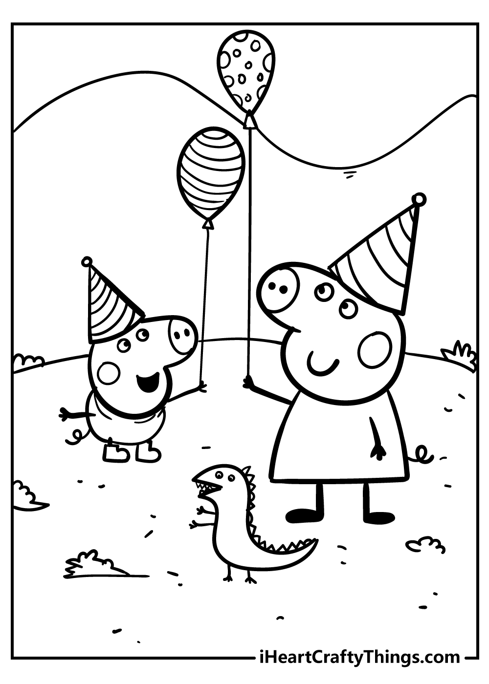 Peppa pig coloring pages free printables