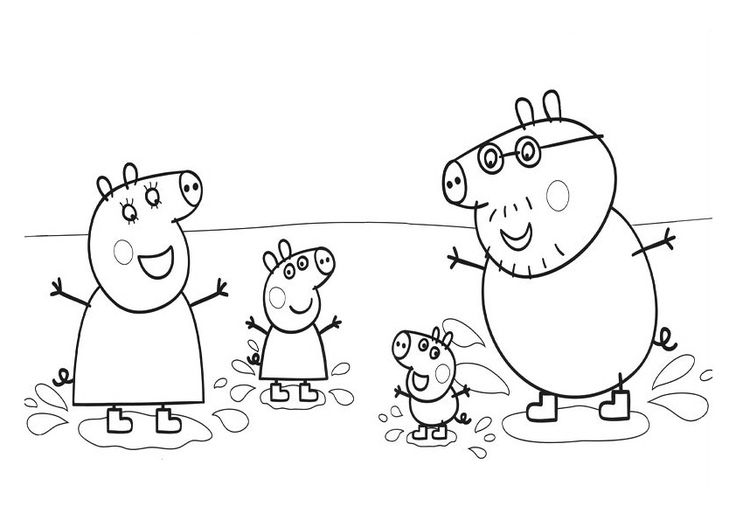 Peppa pig coloring pages