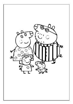 Bring peppa pigs world to life with printable coloring pages collection