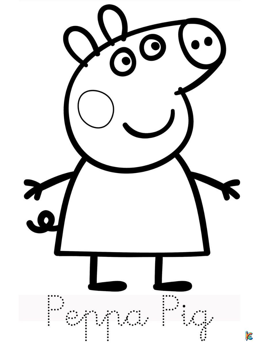 Peppa pig coloring pages â