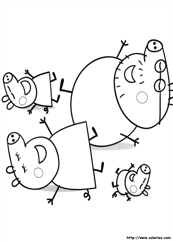 Peppa pig coloring pages printable