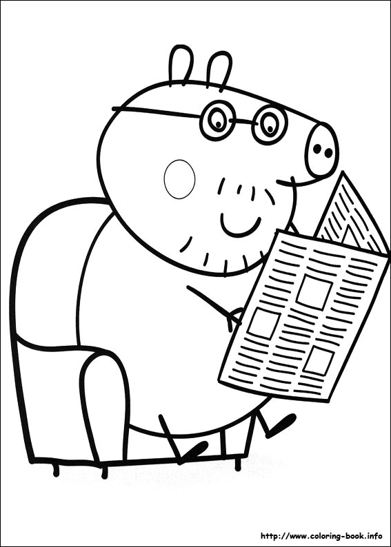 Peppa pig coloring picture