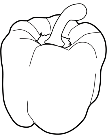 Sweet pepper coloring page vegetable coloring pages coloring pages stuffed sweet peppers